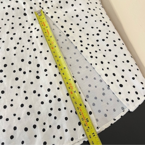 NWT Loft Linen Blend Polka Dot A-Line Skirt - Picture 16 of 16